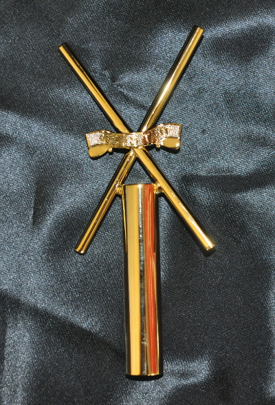 Craft Lodge Wand Top - Asst Director of Ceremonies - Gilt - Click Image to Close